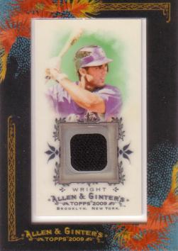 David Wright Game Worn Jersey Card