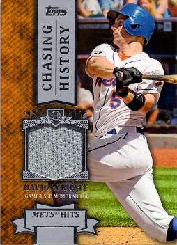 David Wright Game Worn Jersey Card