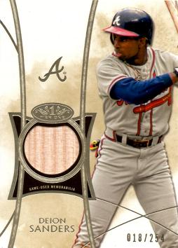 Deion Sanders Game Used Bat Card