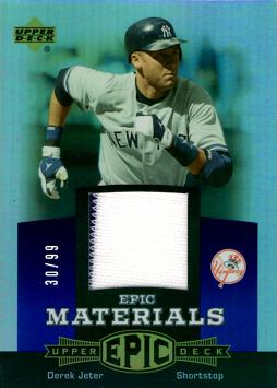 Derek Jeter Game Worn Jersey Card