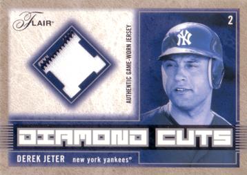 Derek Jeter Game Worn Jersey Card