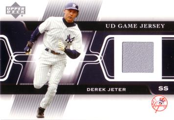 Derek Jeter Game Worn Jersey Card