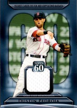 Dustin Pedroia Game Worn Jersey Card