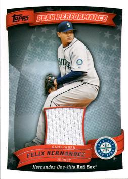Felix Hernandez Game Worn Jersey Card