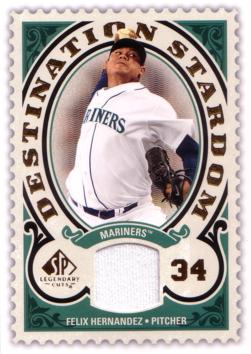 Felix Hernandez Game Worn Jersey Card