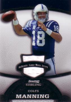 Peyton Manning Game Worn Jersey Card