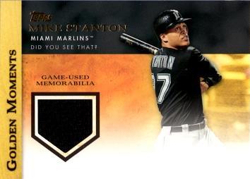 Giancarlo Stanton Game Worn Jersey Baseball Card