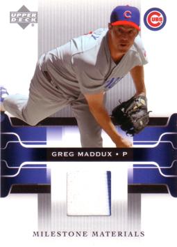 Greg Maddux Game Worn Jersey Card
