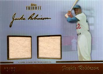 Jackie Robinson Game Worn Jersey Card