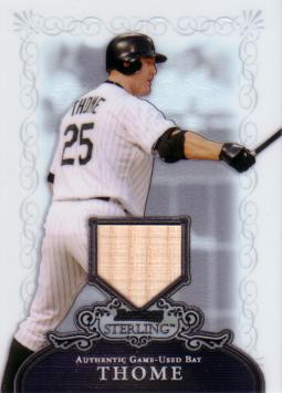 Jim Thome Game Used Bat Card