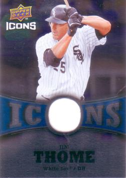 Jim Thome Game Worn Jersey Card