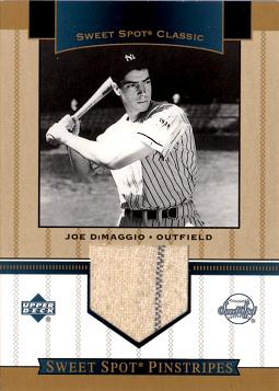 Joe DiMaggio Game Worn Jersey Card