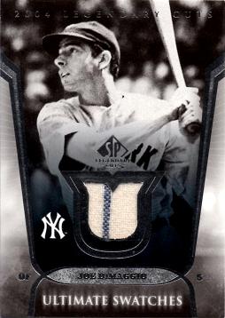 Joe DiMaggio Game Worn Jersey Card