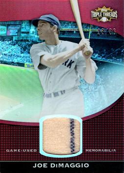 Joe DiMaggio Game Worn Jersey Card