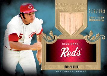 Johnny Bench Game Used Bat Card