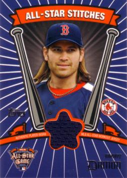 Johnny Damon Game Used Jersey Card
