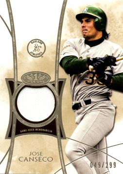 Jose Canseco Game Worn Jersey Card
