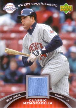 Kent Hrbek Game Worn Jersey Card