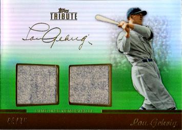 Lou Gehrig Game Worn Jersey Card