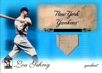 Lou Gehrig Game Worn Jersey Card