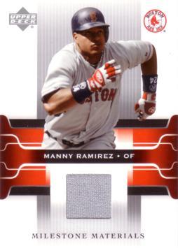 Manny Ramirez Game Worn Jersey Card