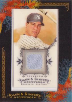 Mark Teixeira Game Worn Jersey Card