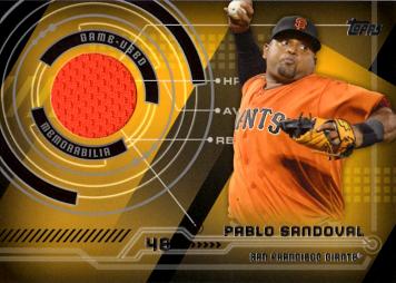 Pablo Sandoval Game Worn Jersey Baseball Card