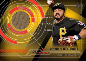 Pedro Alvarez Game Worn Jersey Baseball Card