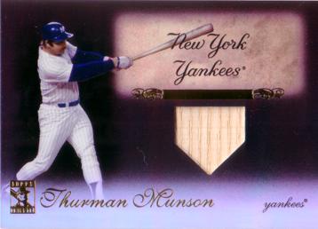 Thurman Munson Game Used Bat Card
