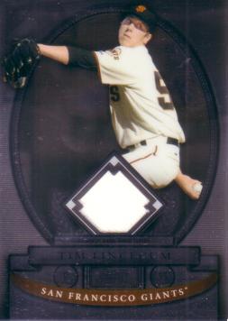 Tim Lincecum Game Worn Jersey Card