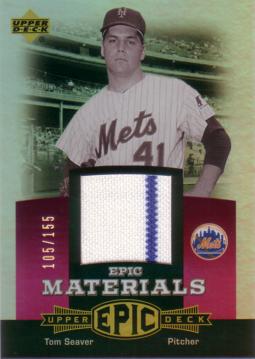 Tom Seaver Game Worn Jersey Card