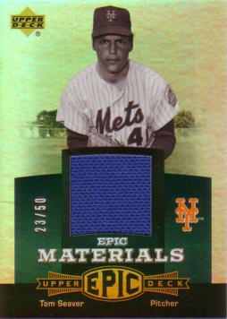 Tom Seaver Game Worn Jersey Card