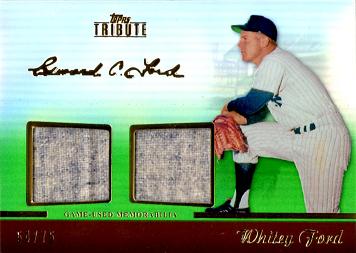 Whitey Ford Game Worn Jersey Card
