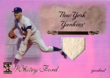 Whitey Ford Game Worn Jersey Card