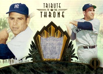 2014 Topps Tribute Relics Yogi Berra Game Worn Jersey Baseball Card