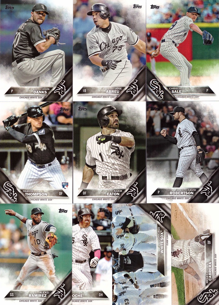 2016 Topps Chicago White Sox Baseball Card Team Set