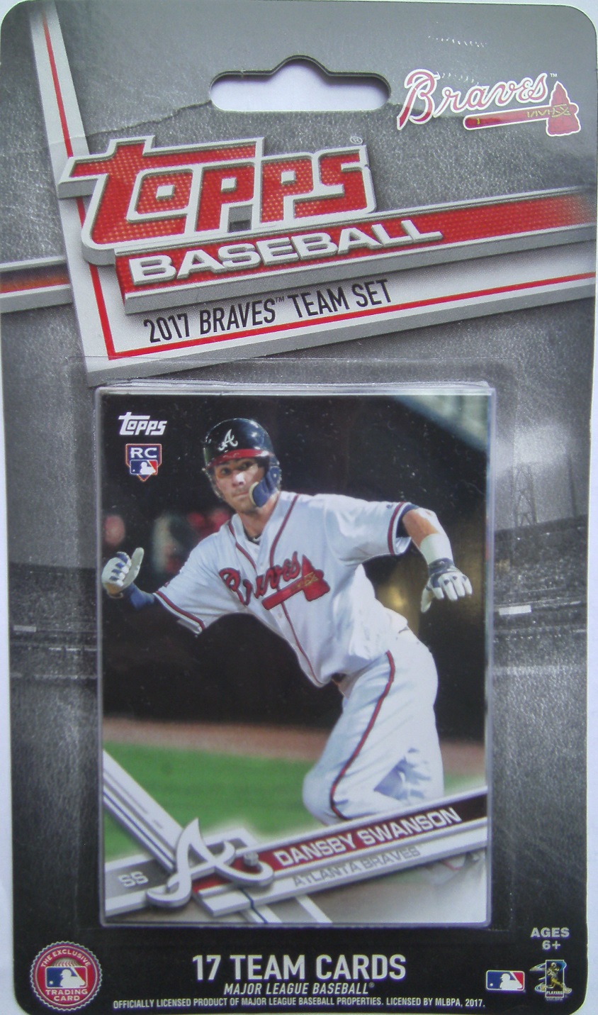 2017 Topps Factory Atlanta Braves Baseball Card Team Set