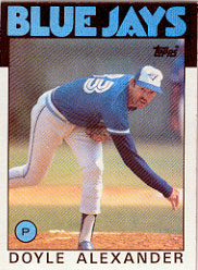 Doyle Alexander baseball card