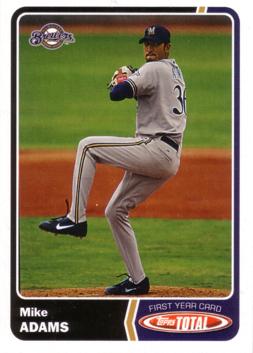 Mike Adams baseball card