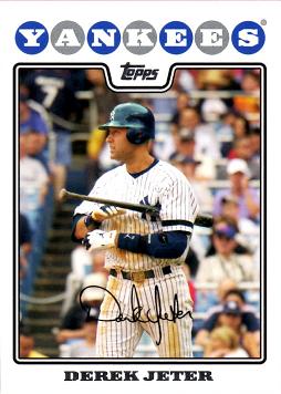 2008 Topps Derek Jeter Baseball Card