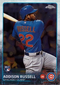 2015 Topps Chrome Baseball Addison Russell Rookie Card