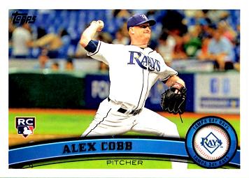 2011 Topps Update Alex Cobb Rookie Card