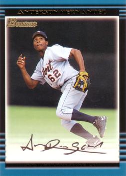 2002 Bowman Anderson Hernandez Rookie Card