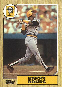 1987 Topps Barry Bonds Rookie Card