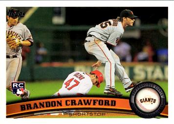2011 Topps Update Brandon Crawford Rookie Card