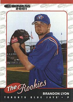 2001 Donruss Rookies Brandon Lyon Rookie Card