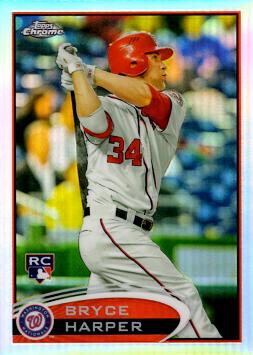 2012 Topps Chrome Refractor Bryce Harper Rookie Card