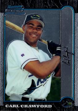 1999 Bowman Chrome Carl Crawford Rookie Card