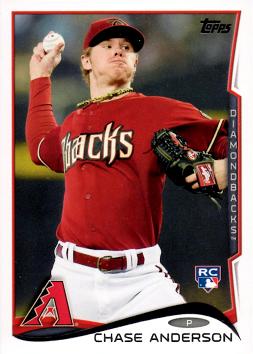 2014 Topps Update Baseball Chase Anderson Rookie Card