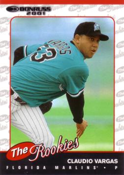 2001 Donruss the Rookies Claudio Vargas Rookie Card